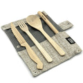 Bamboo cutlery set