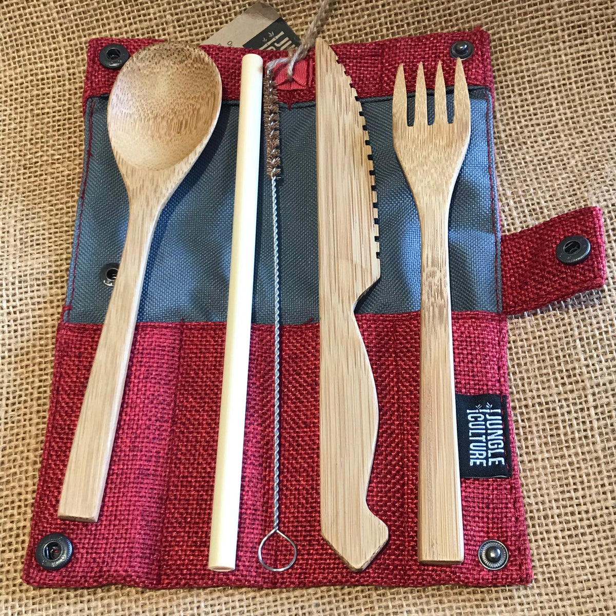 Bamboo cutlery set